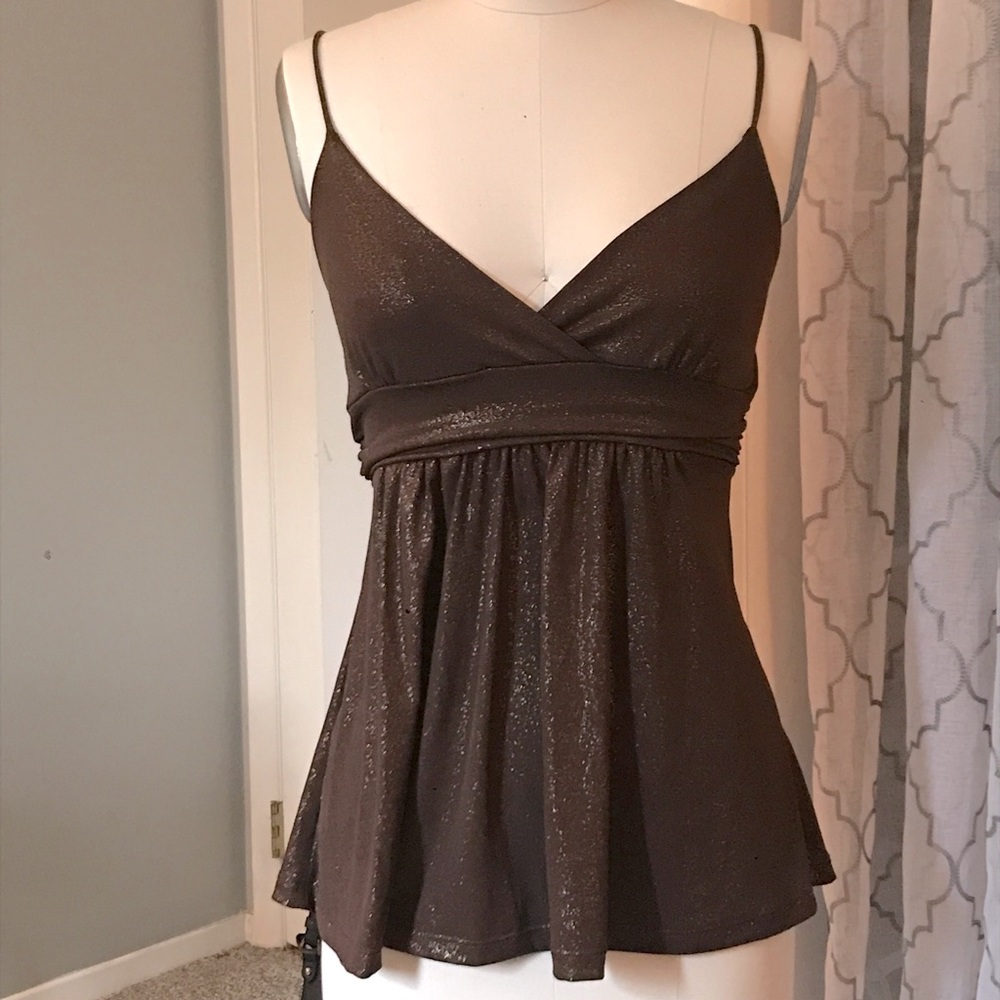Brown date night Top